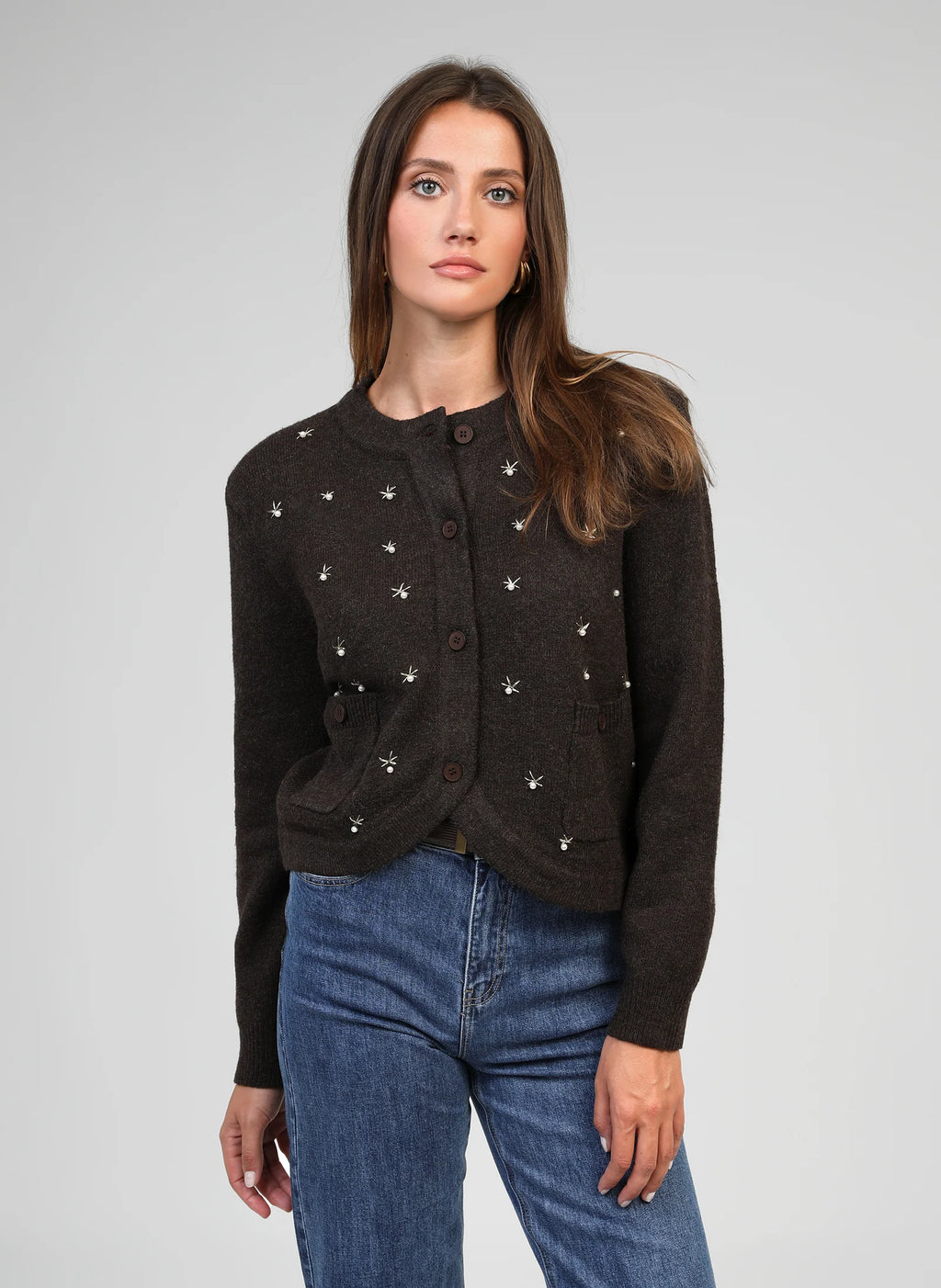 Natalia Brown Cardigan