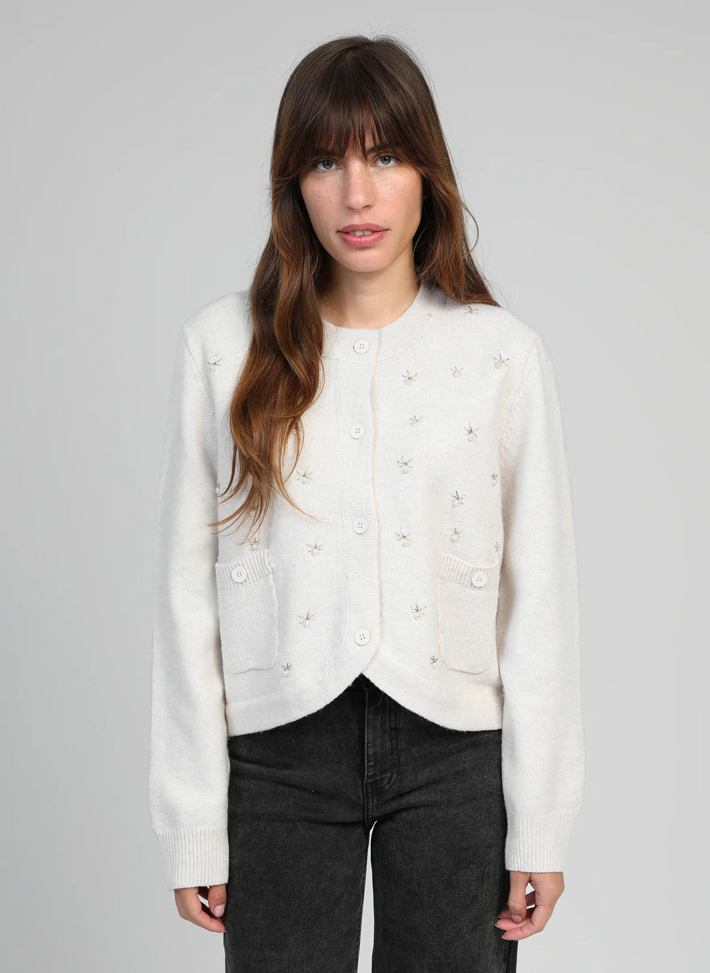 Natalia Ecru Cardigan