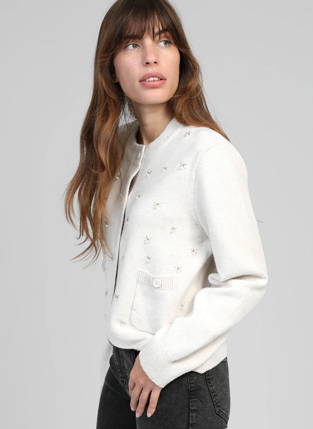 Natalia Ecru Cardigan