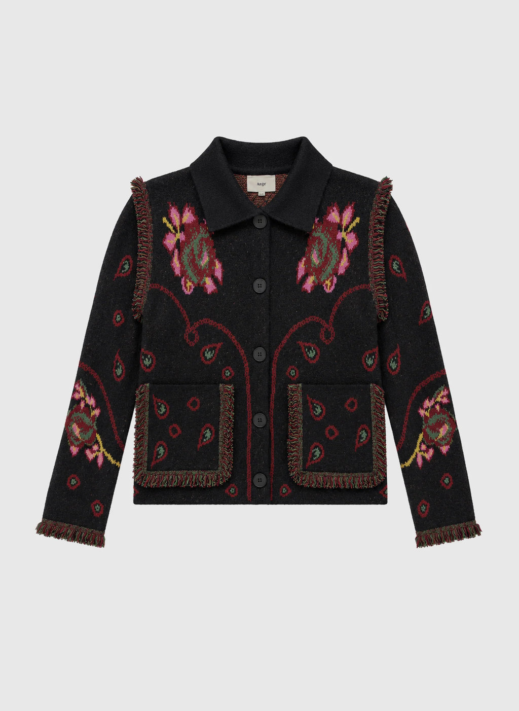 Nesty Ethnic Folklore Black Jacket