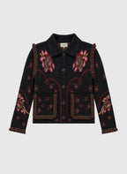 Nesty Ethnic Folklore Black Jacket