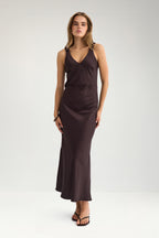 Nuevelyn Dress - Chocolate Plum