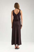 Nuevelyn Dress - Chocolate Plum