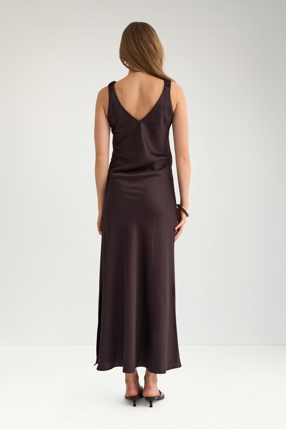 Nuevelyn Dress - Chocolate Plum