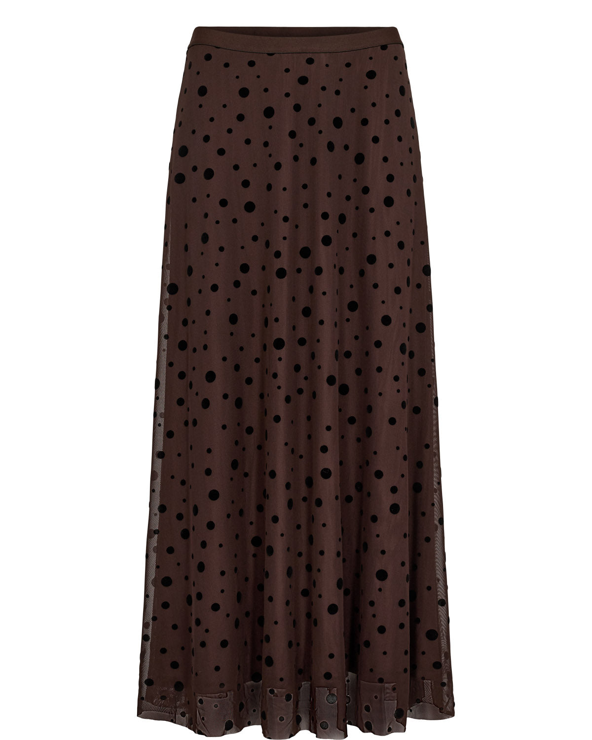Nuevita Skirt Brown Mesh Dots