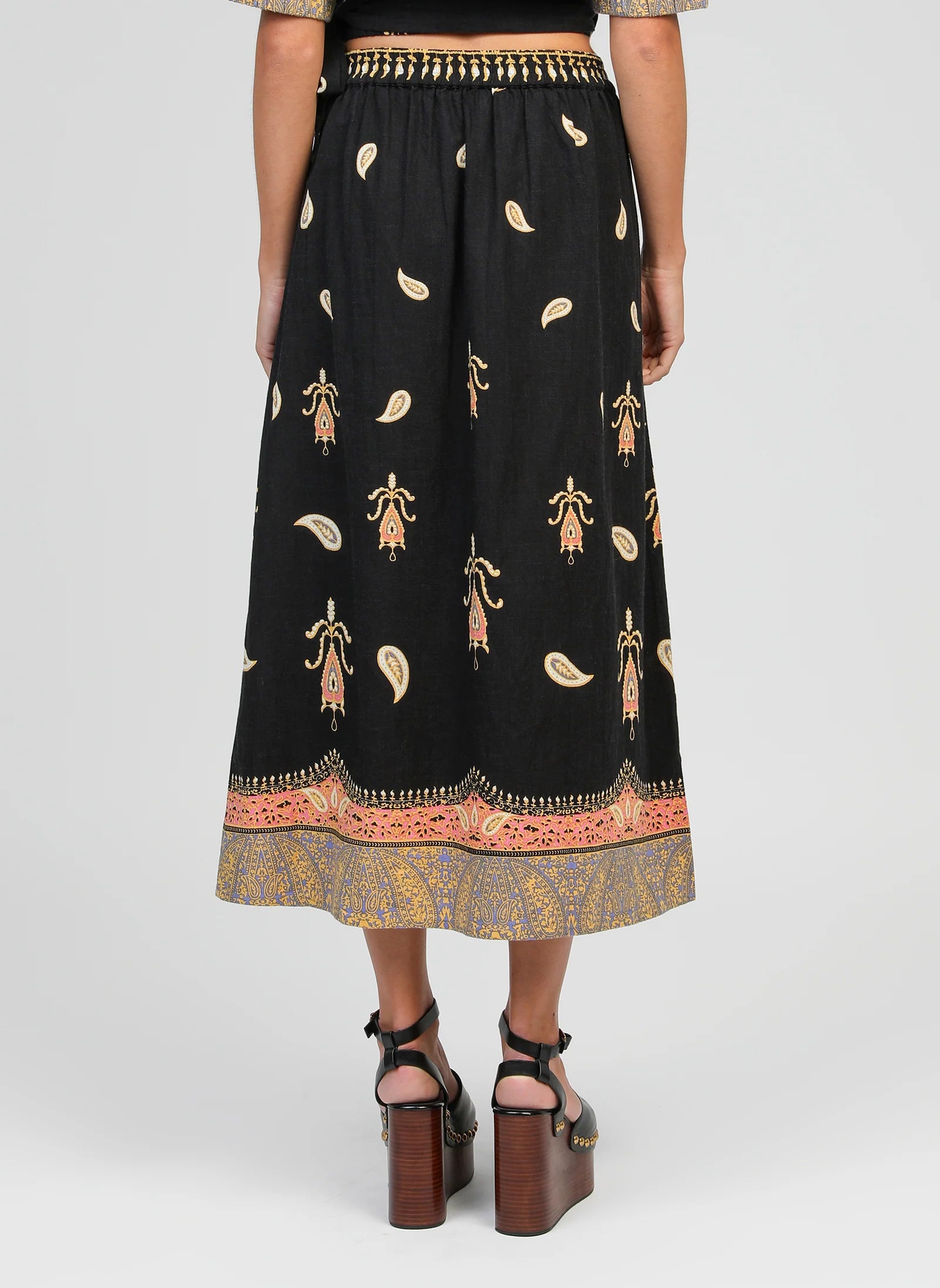 Ramiro Black Long Skirt