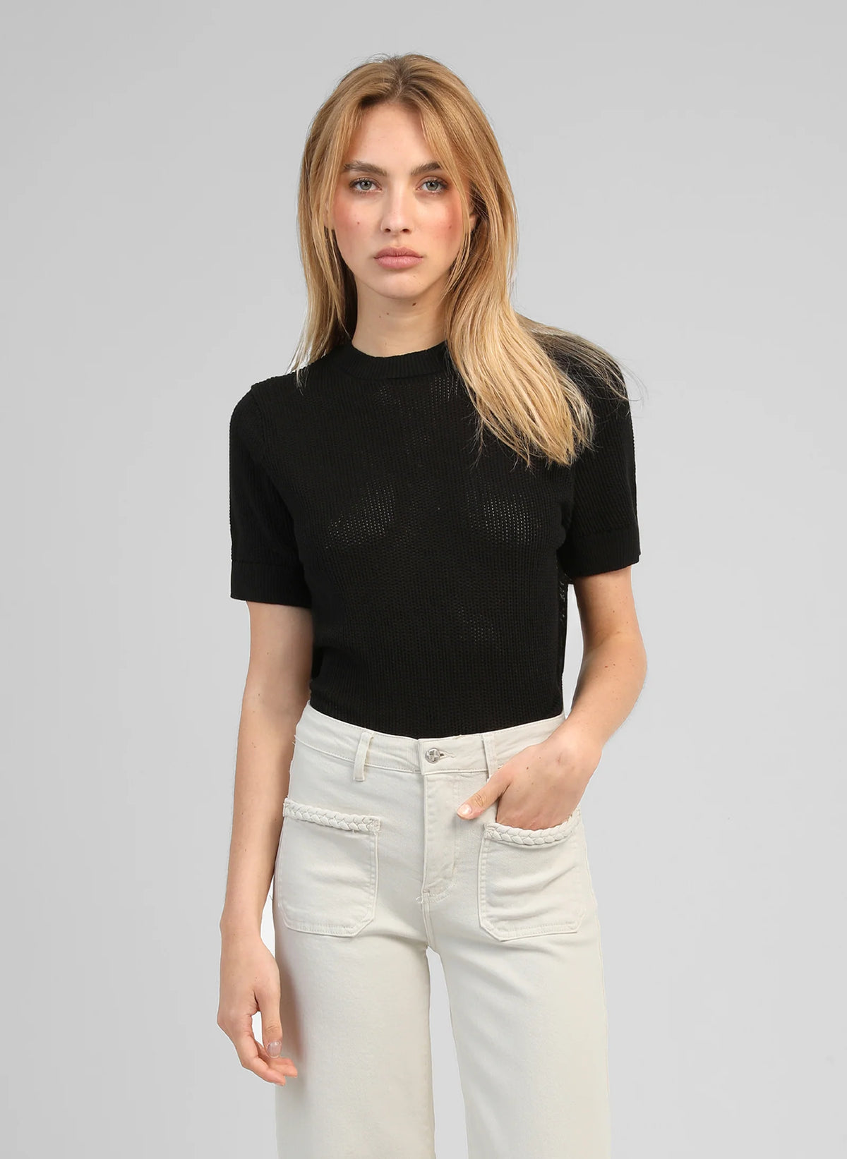 Vima Black Knitted Top