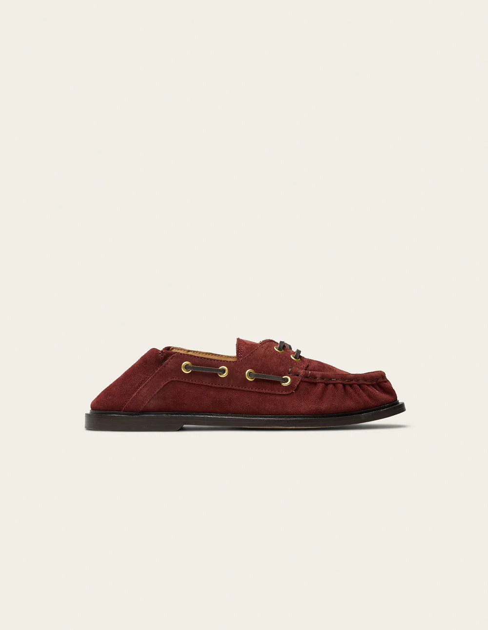 Ovel loafers Mahogany suede