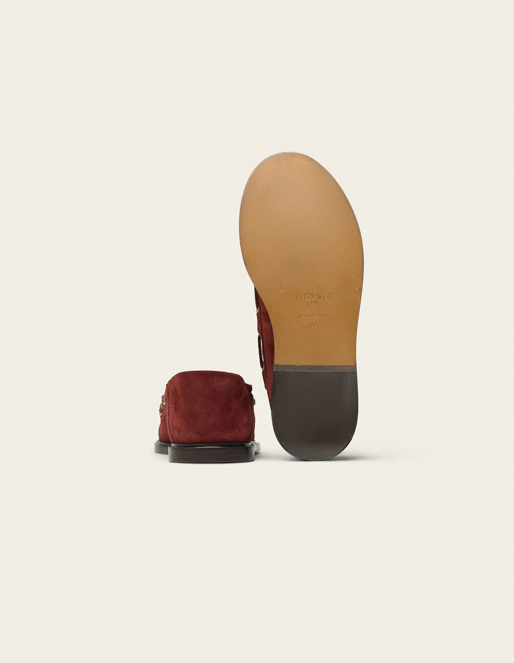 Ovel loafers Mahogany suede