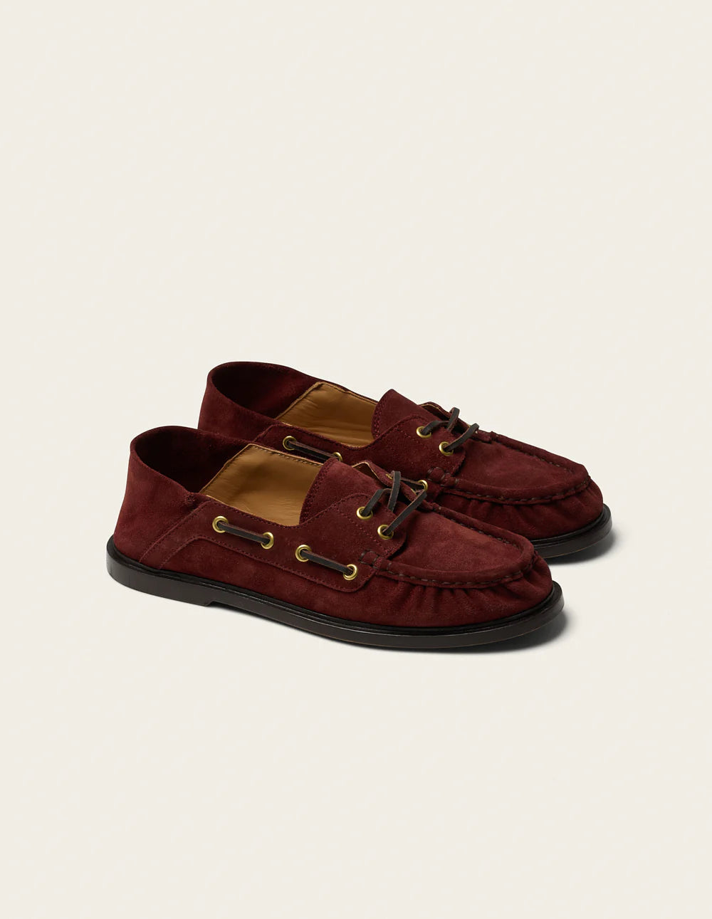 Ovel loafers Mahogany suede