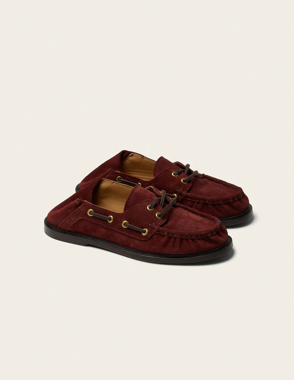 Ovel loafers Mahogany suede