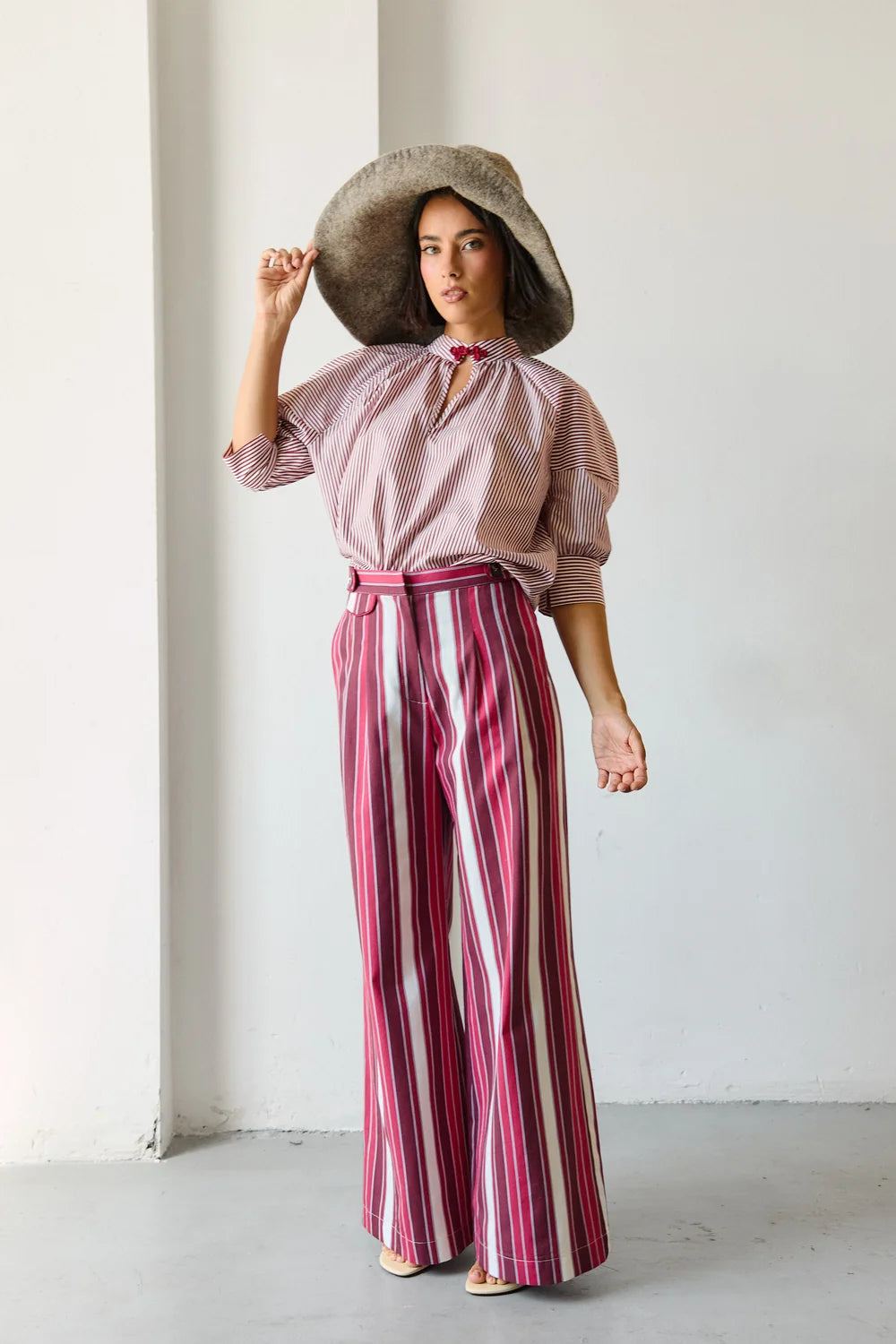 Bayona Striped Red Trousers