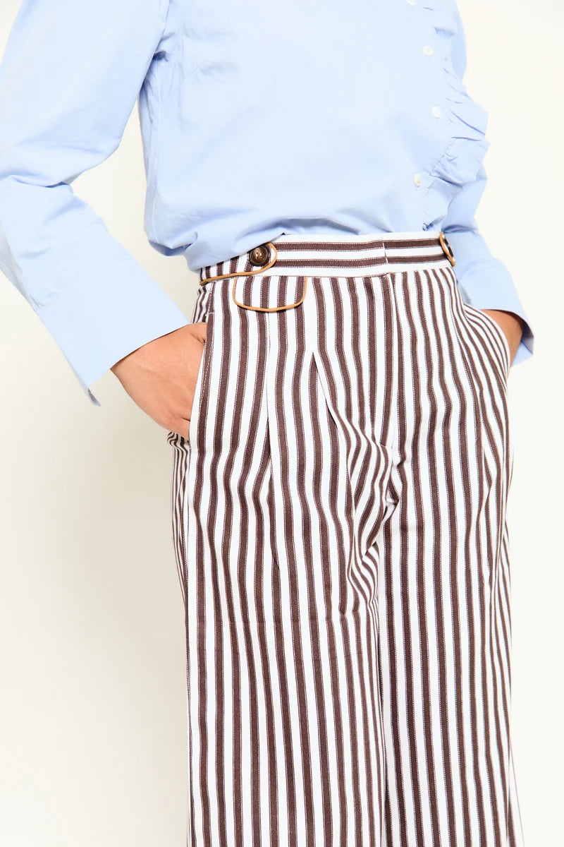 Bayona Striped Brown Trousers
