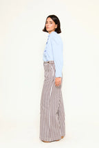 Bayona Striped Brown Trousers