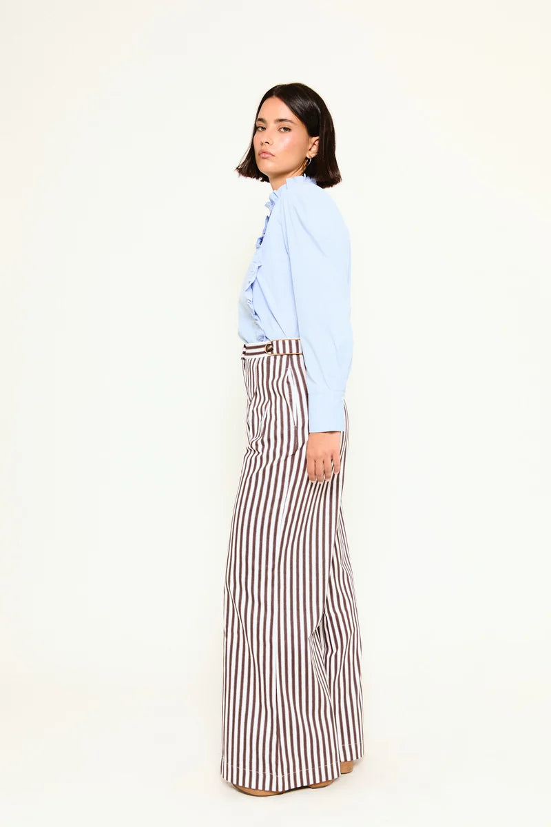 Bayona Striped Brown Trousers