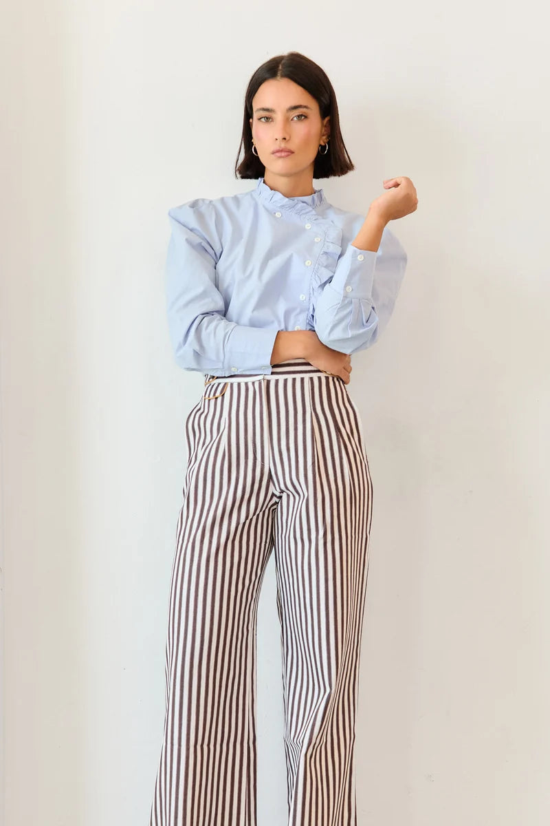 Bayona Striped Brown Trousers