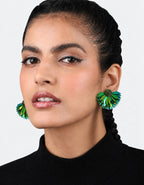 Marigold Earrings Forest Green
