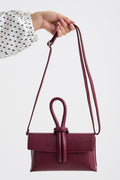 Leather Clutch Burgundy