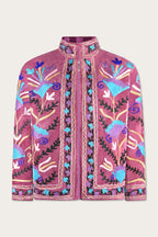 Fuchsia  Embroidery Jacket