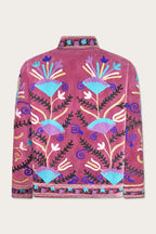 Fuchsia  Embroidery Jacket