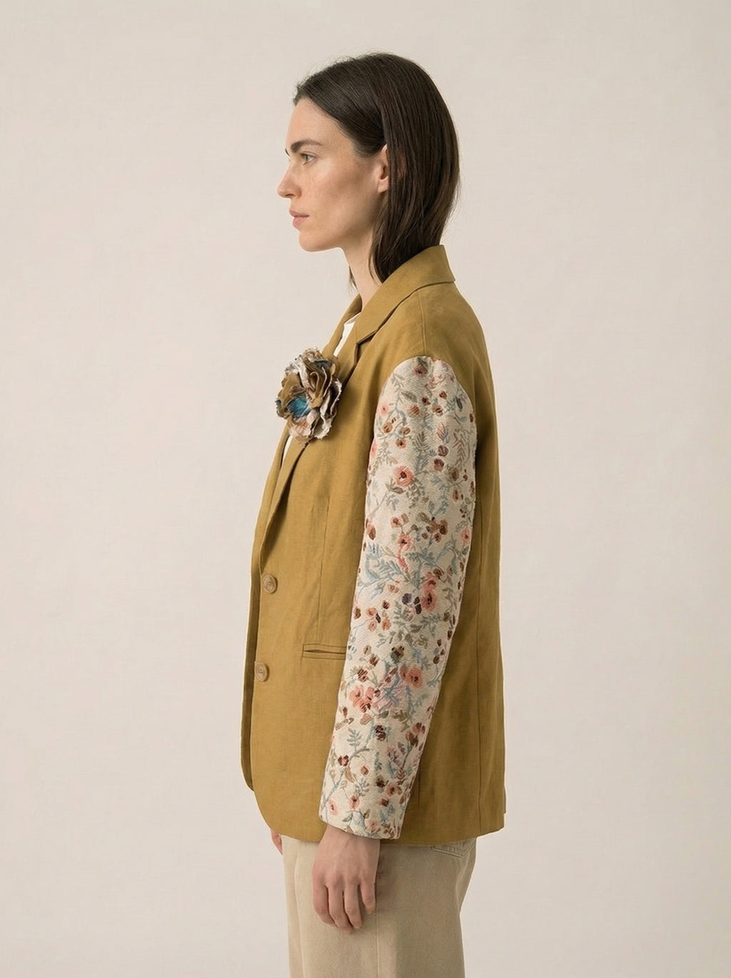 Flower Jacket with Flower Removable Pin