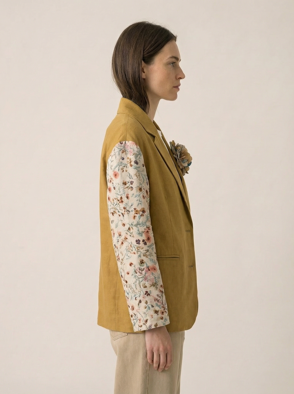 Flower Jacket with Flower Removable Pin
