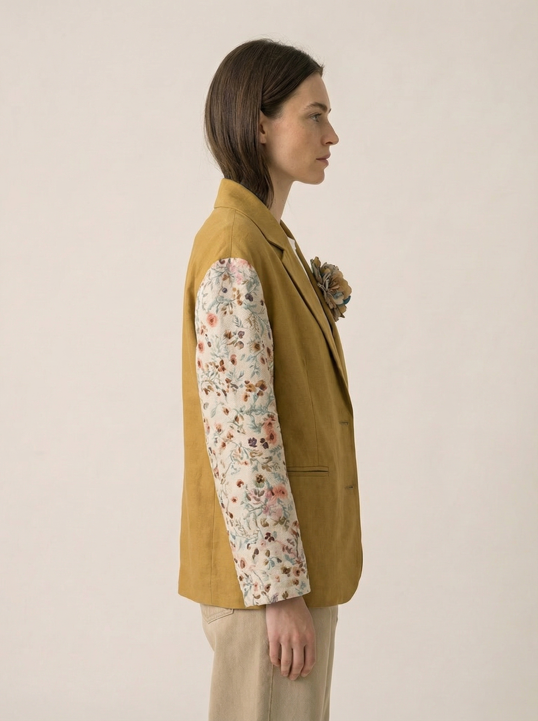 Flower Jacket with Flower Removable Pin