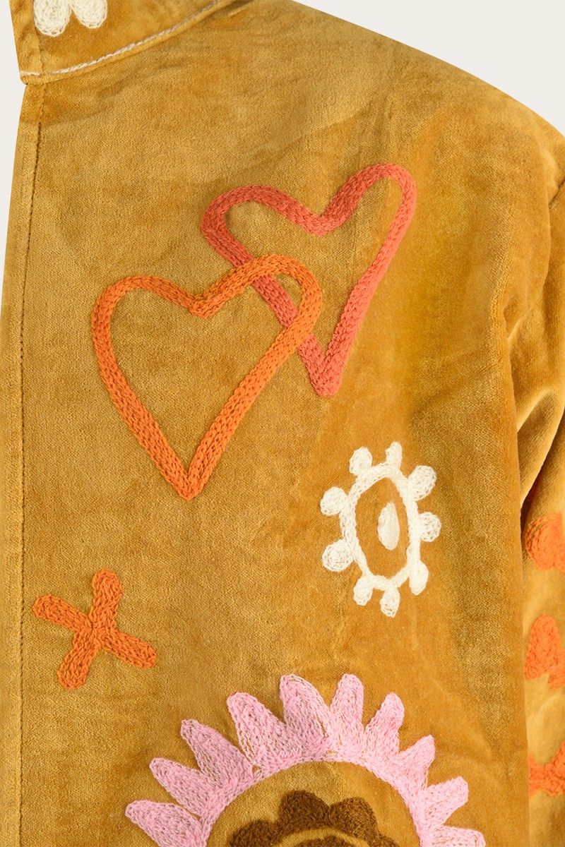 Yellow Embroidery Jacket
