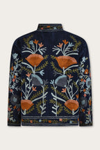 Midnight Blue  Embroidery Jacket