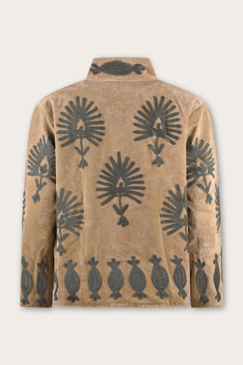 Beige Embroidery Jacket