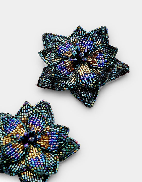 Zinnia Earring Navy