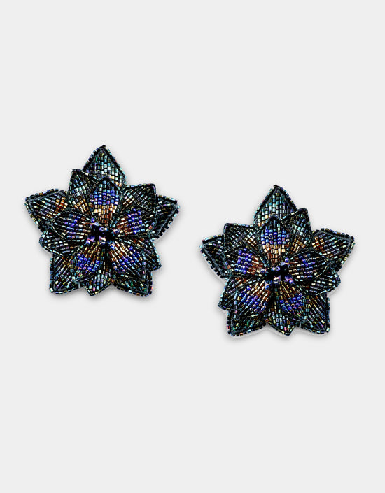 Zinnia Earring Navy