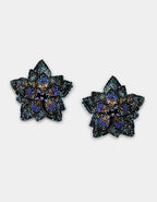 Zinnia Earring Navy