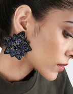 Zinnia Earring Navy